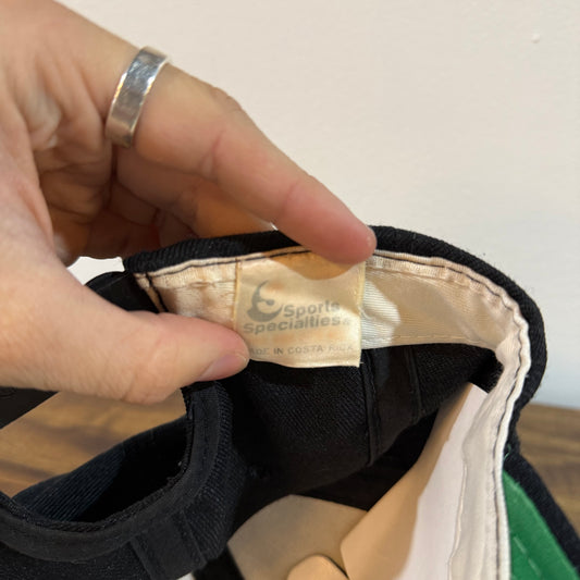 Black Charlotte Hornets Script Hat