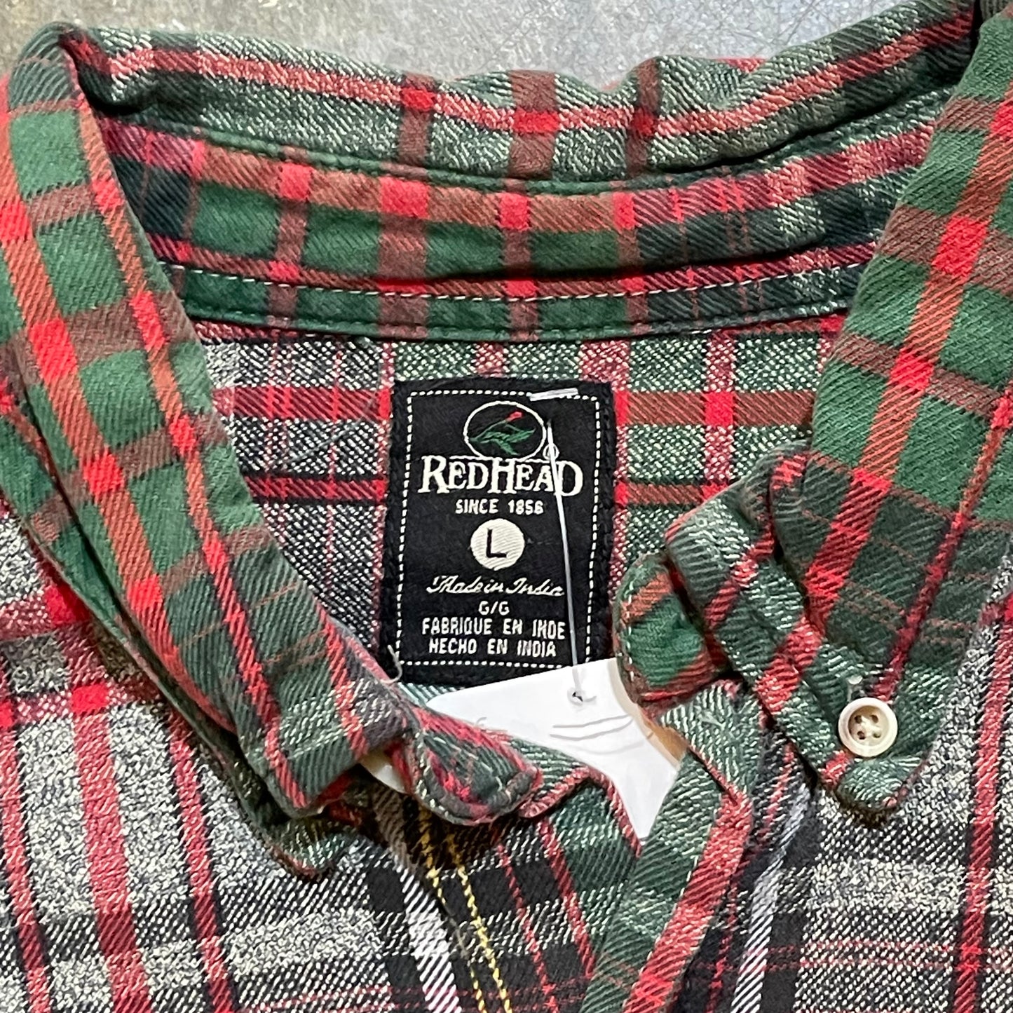 Red and Green Red Head Flannel