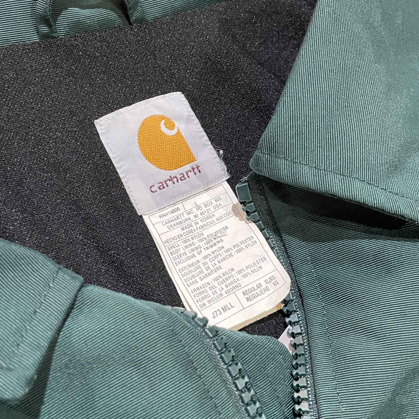 Green Nylon Carhartt Jacket 2