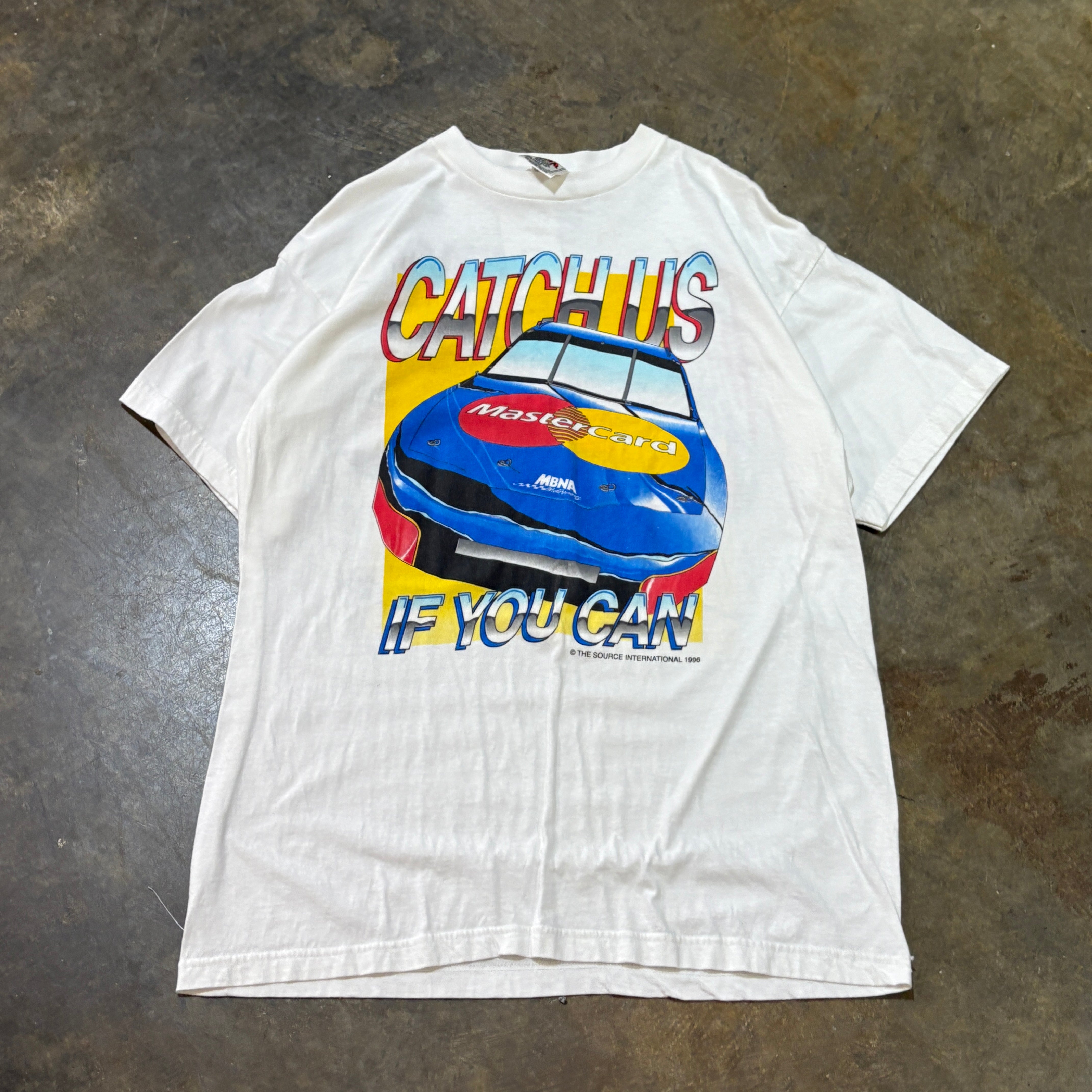 White Mastercard "Catch us if you can" Race Tee
