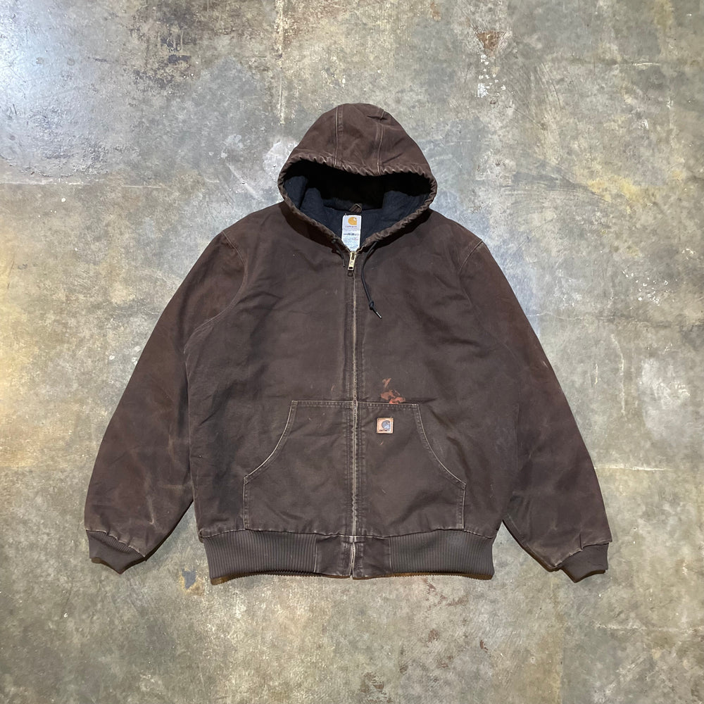 Dark Brown Carhartt Hooded Jacket