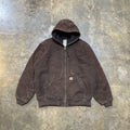 Dark Brown Carhartt Hooded Jacket