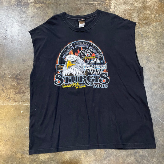 Black Hills Rally Black Harley Eagle tee