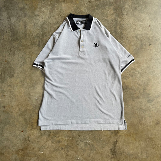 Grey/Black Playboy Golf Polo