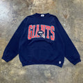 Navy NY Giants Logo 7 Crew