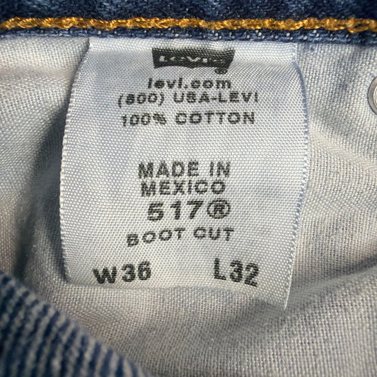 Levi's 517 Boot Cut Jeans - Blue (36x32)