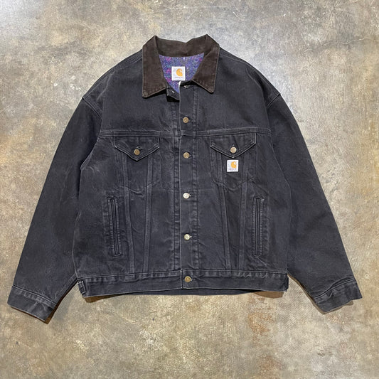 Carhartt Black Blanket Lined Button Jacket48