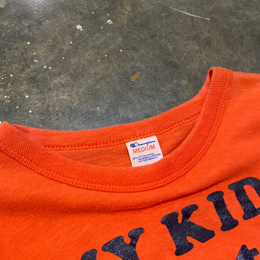 My Kids Goes To Auburn Orange Champion Tee