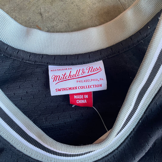 Black David Robinson Mitchell & Ness Spurs Jersey