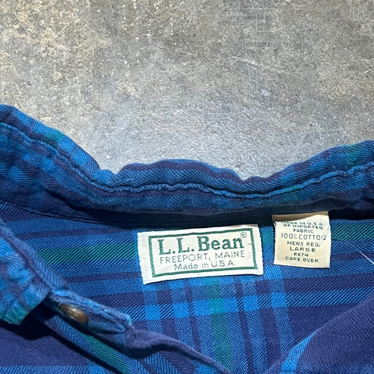 Teal/Navy L.L. Bean Button-Up