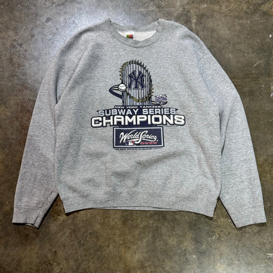 2000 Yankees Subway Series Champs Heather Sweatshirt  (One Per Order)