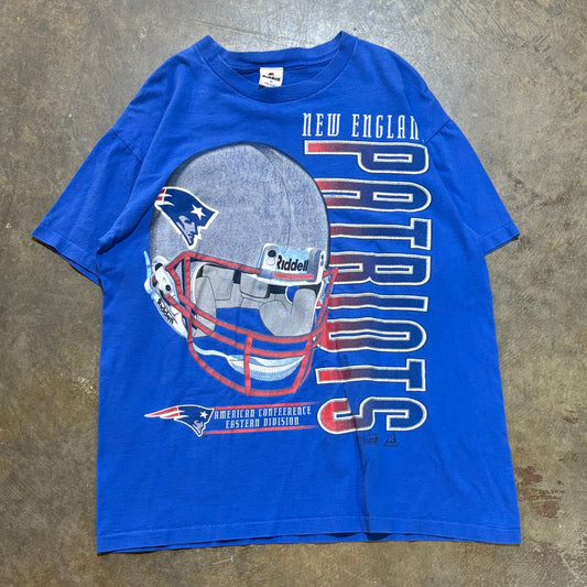 Blue Patriots Big Helmet Tee