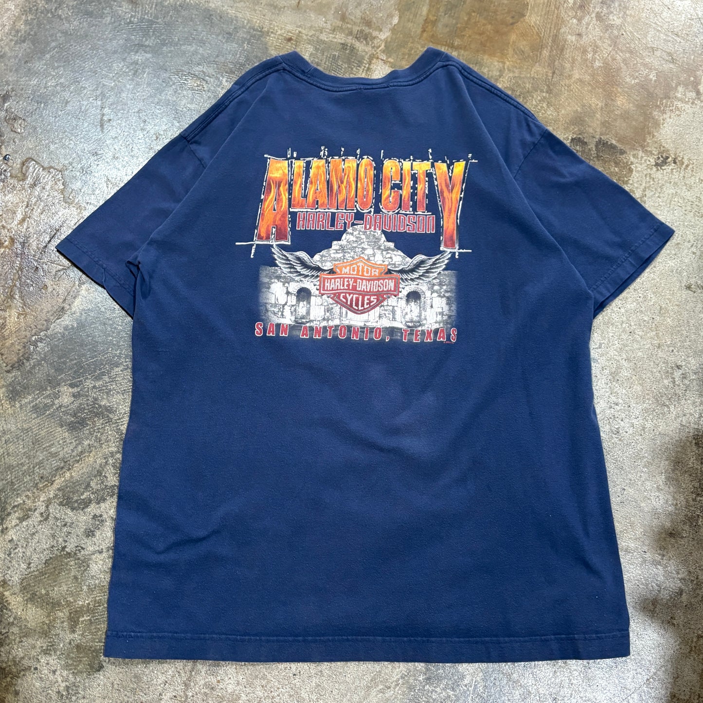 Harley Davidson Eagle To Bike Navy Tee