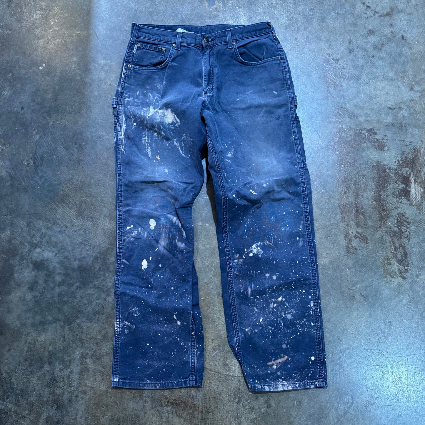 Navy Blue Bleached Carpenter Pants20
