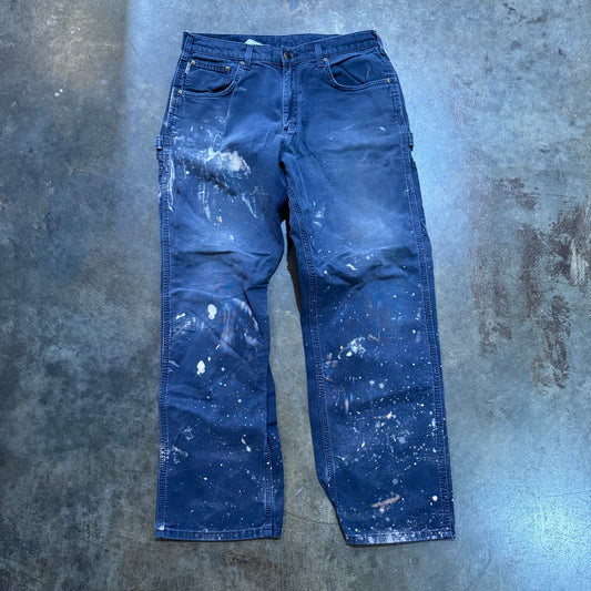 Navy Blue Bleached Carpenter Pants20