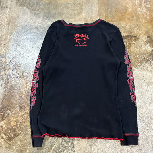 Harley Red Logo Womens Thermal