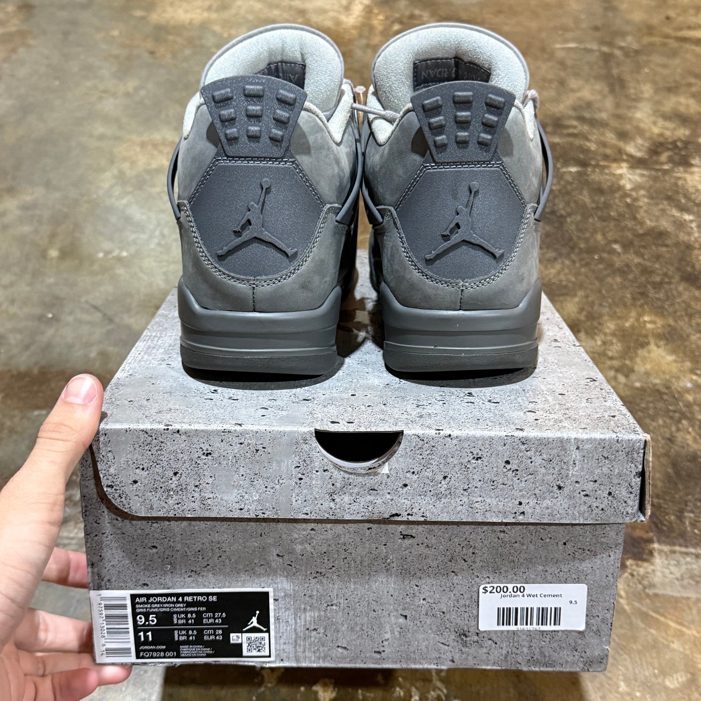 Jordan 4 Wet Cement