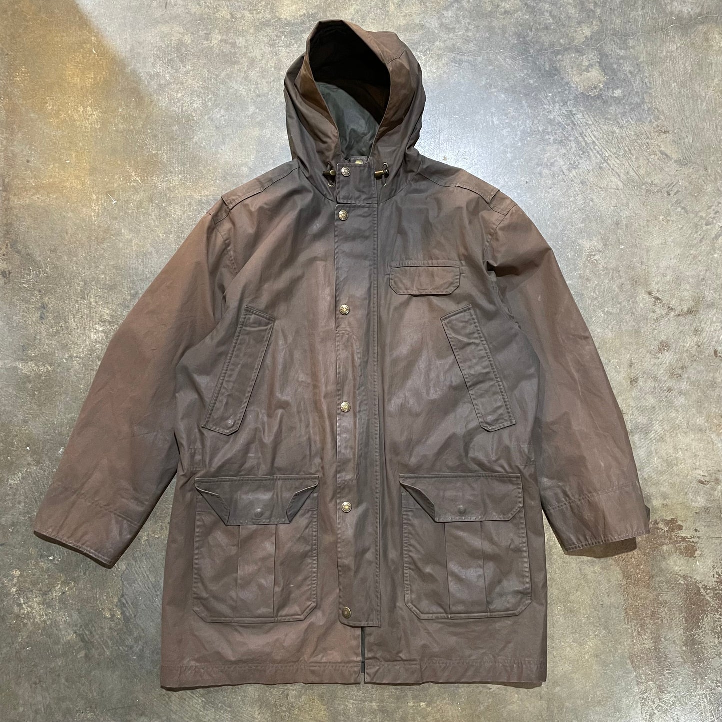 LL Bean Brown Long Rain Jacket32