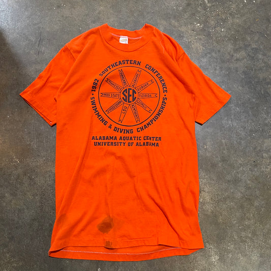 1982 Swimming and Diving SEC Tee.