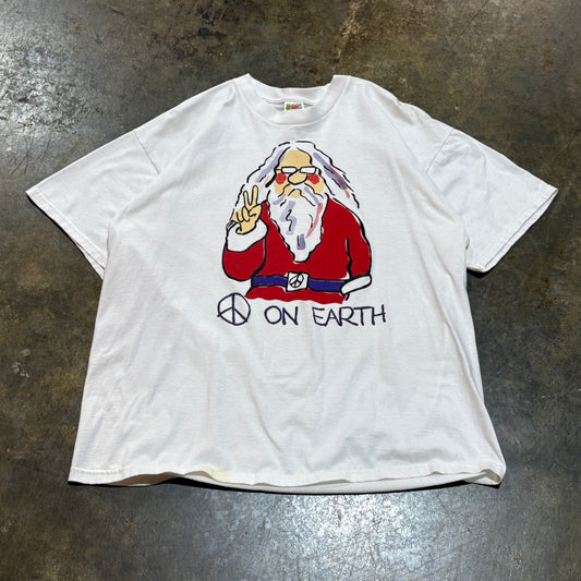 Peace on earth hippie tee