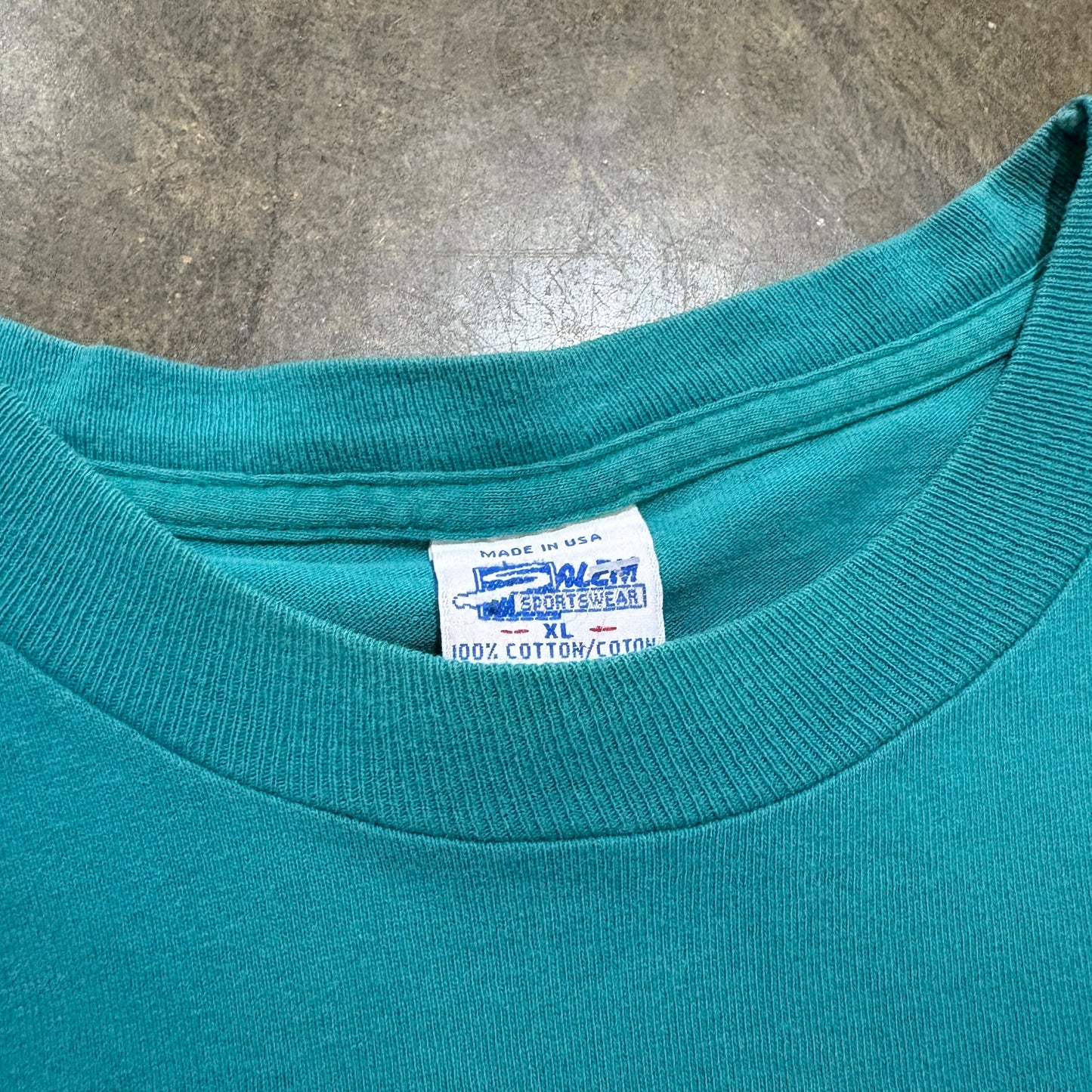 1990s Other Teal Dolphin Graphic T-Shirt