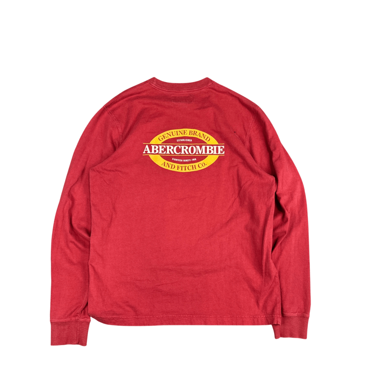 Abercrombie Long Sleeve Tee - Red (S)