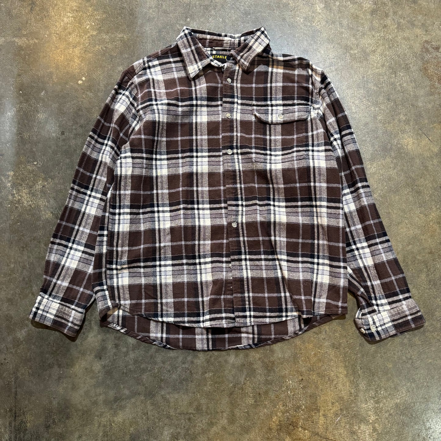 Brown and Black Stanley Flannel