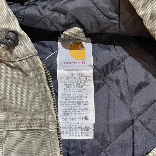 Olive Green Three Pocket Hooded Carhartt Jacket7