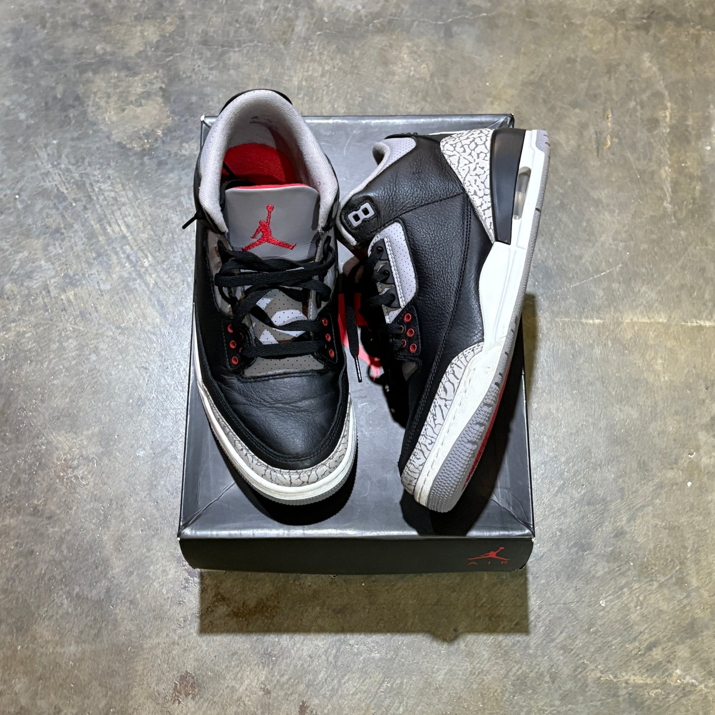 Jordan 3 Black Cement 2018 Rep Box