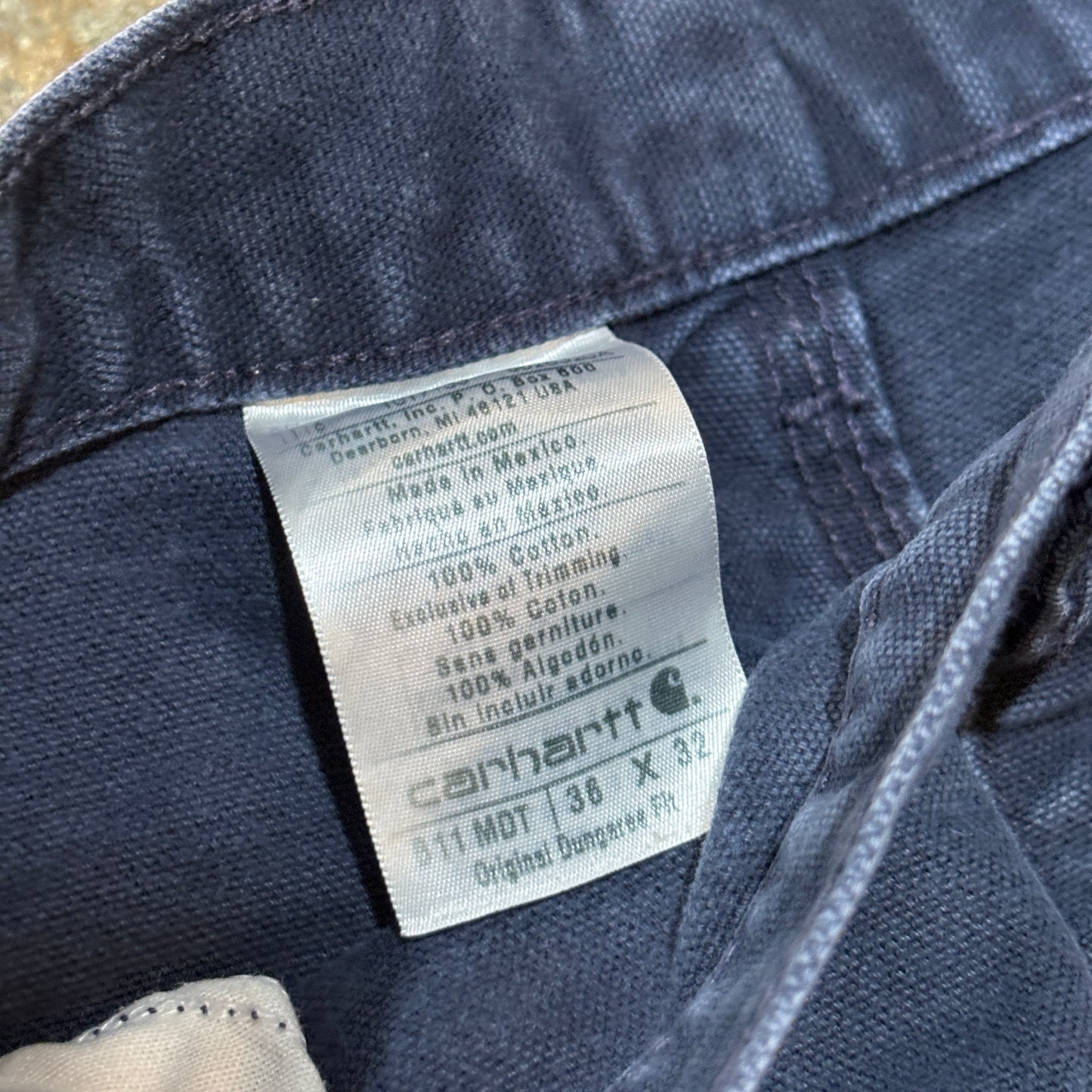 Navy Carhartt Dungaree Pants 4