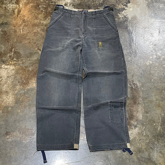 Bugle Boy B//77 Patch Grey Pants