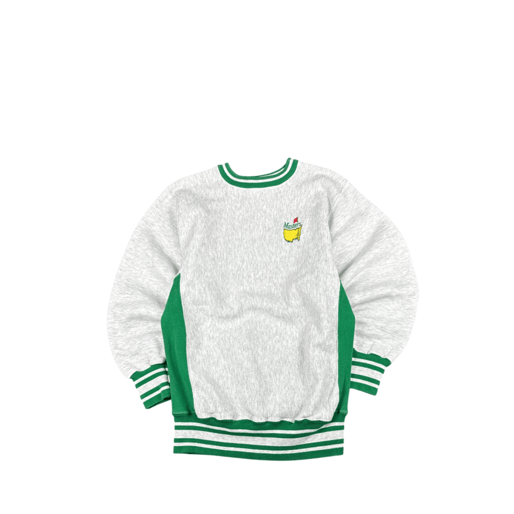Rugged Sweats Masters Crewneck Sweatshirt - Heather Gray and Green