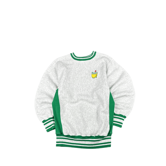 Rugged Sweats Masters Crewneck Sweatshirt - Heather Gray and Green