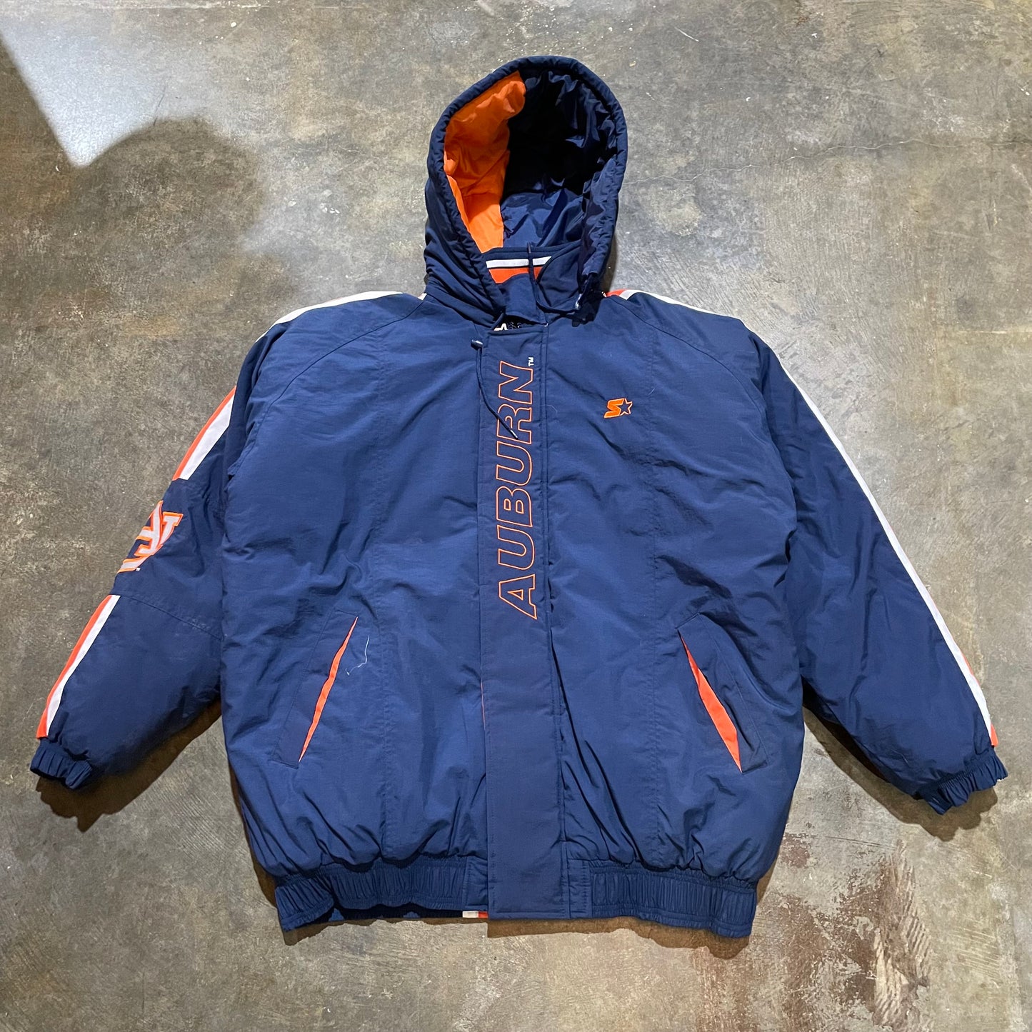 Auburn Starter Vertical Spell Out Puffer