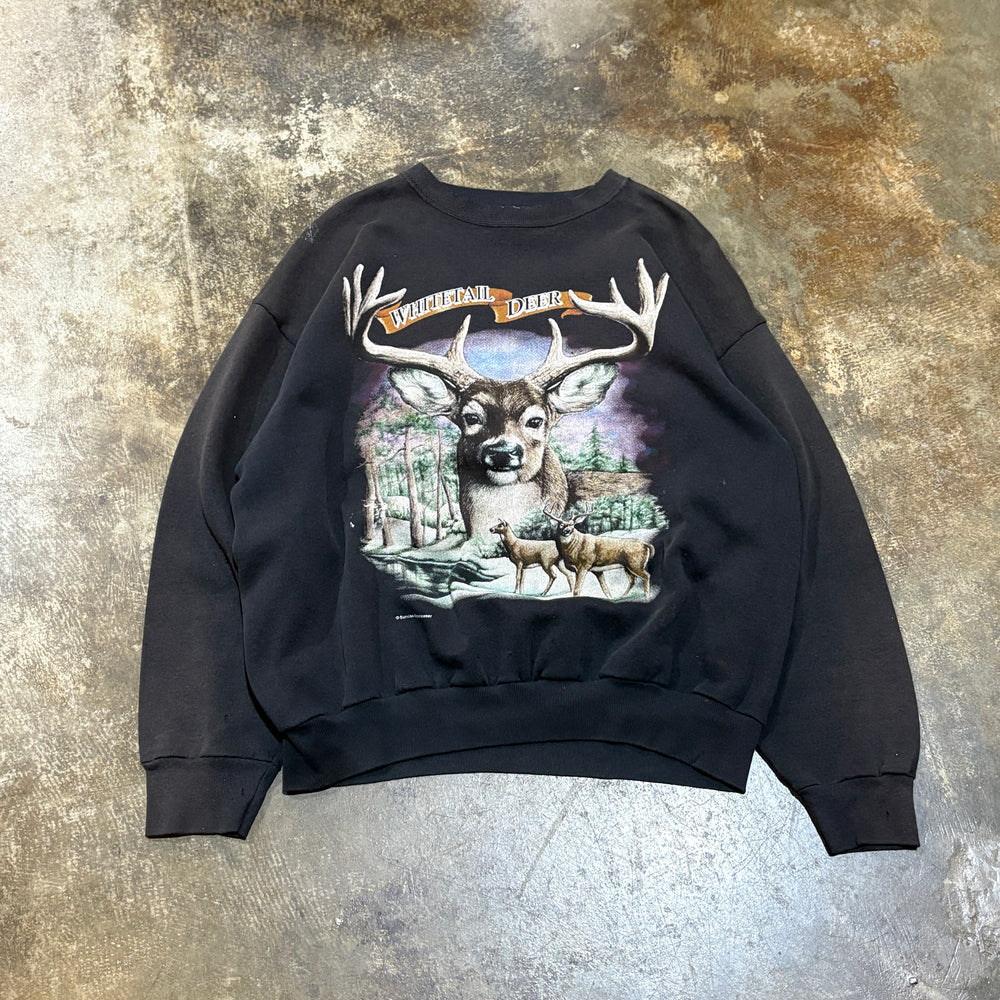 Whitetail Deer Faded Crew