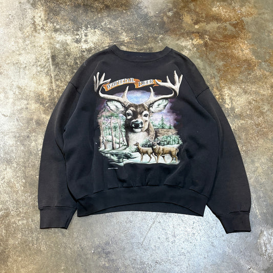 Whitetail Deer Faded Crew