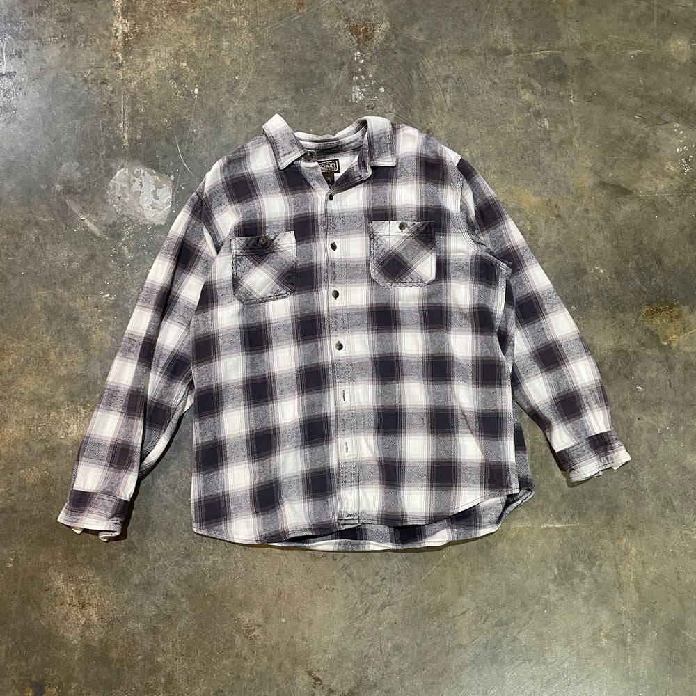 Schmidt Purple/Brown and Beige Plaid Flannel1