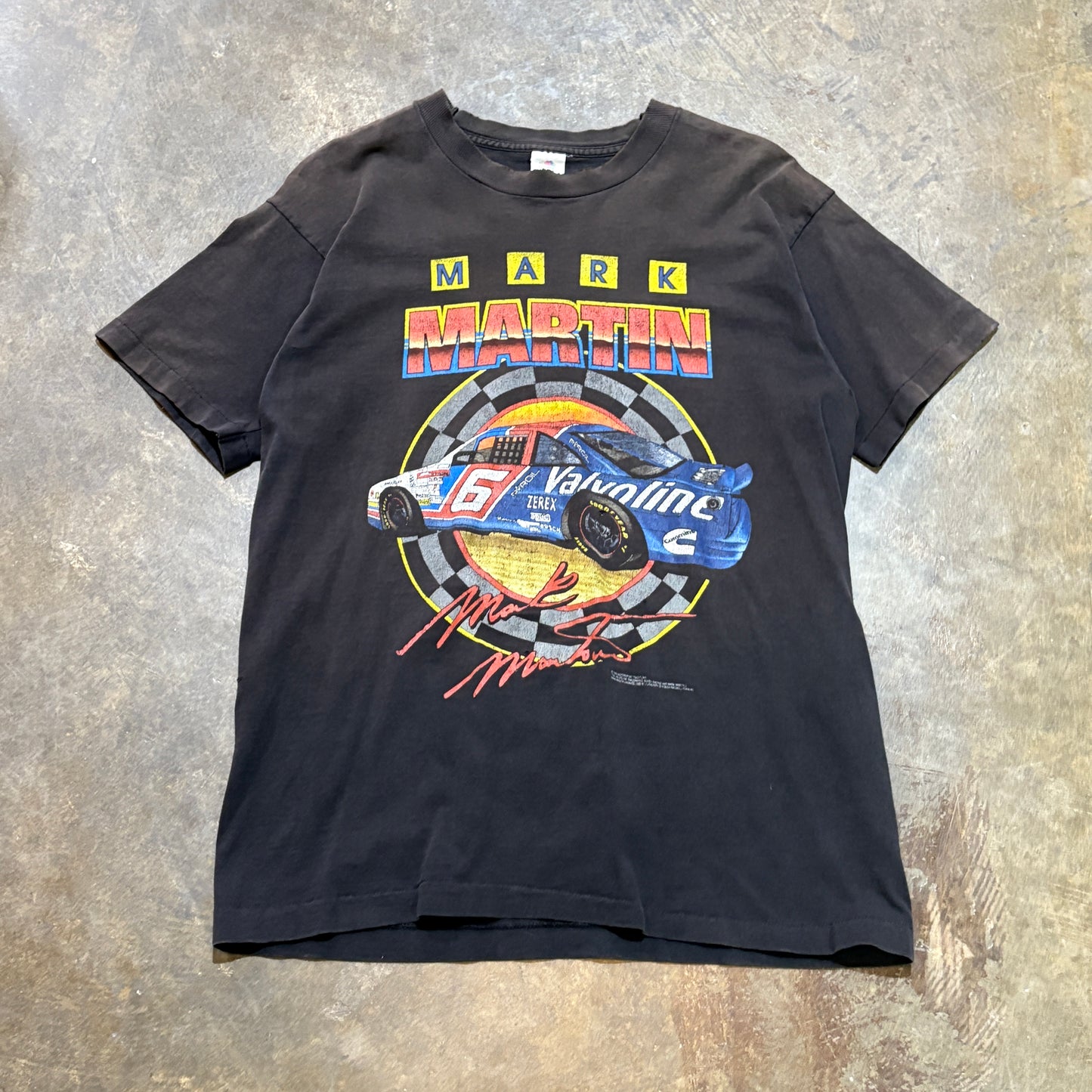 Black 1995 Mark Martin Valvoline Nascar Tee