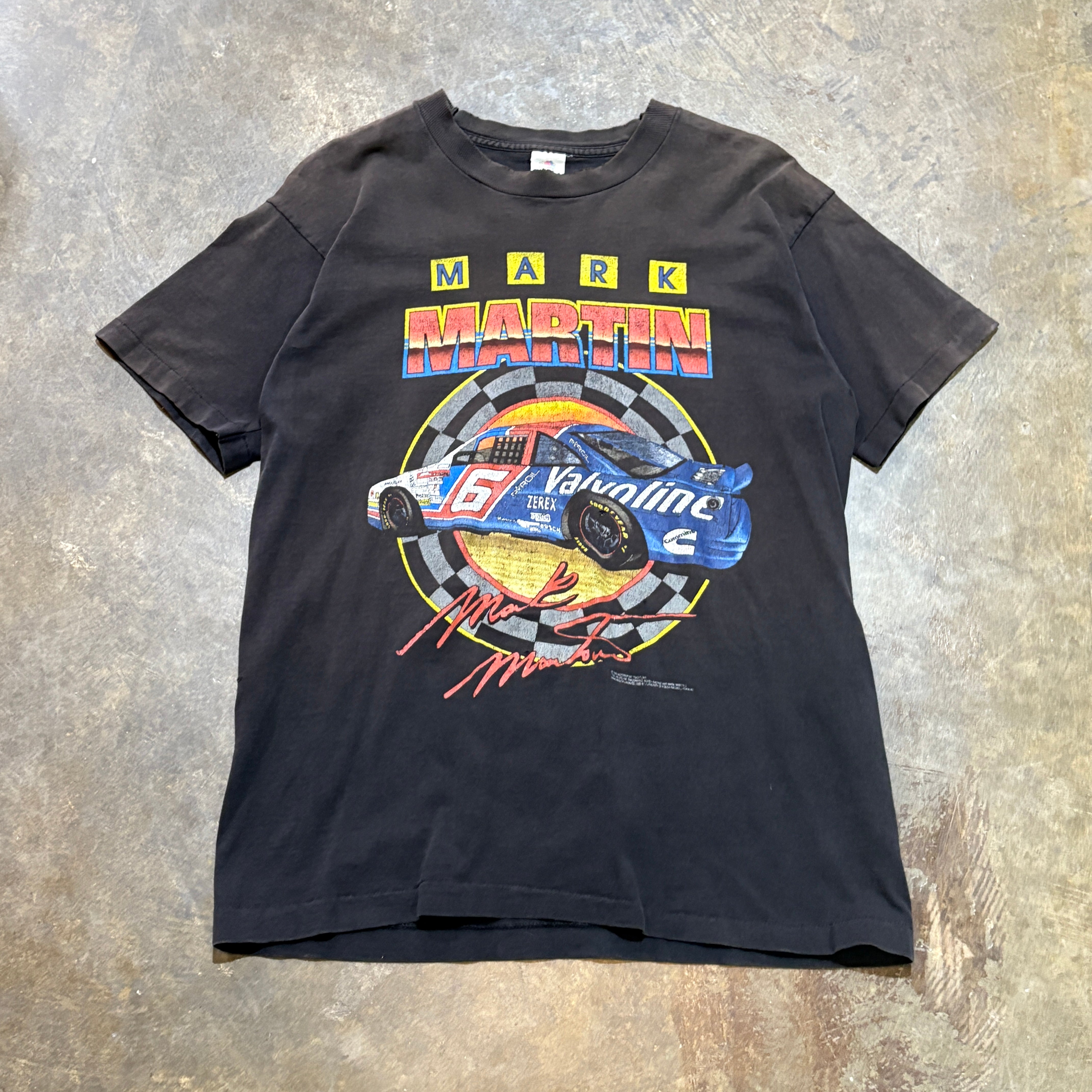 Black 1995 Mark Martin Valvoline Nascar Tee