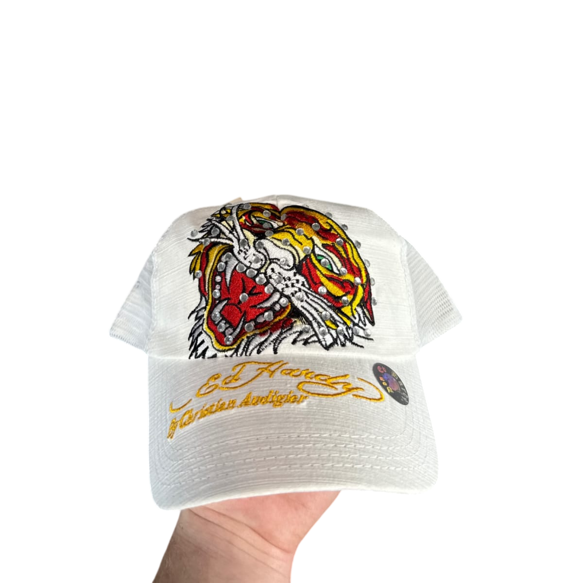 Don Ed Hardy Tiger Trucker Hat - White – The Atelier