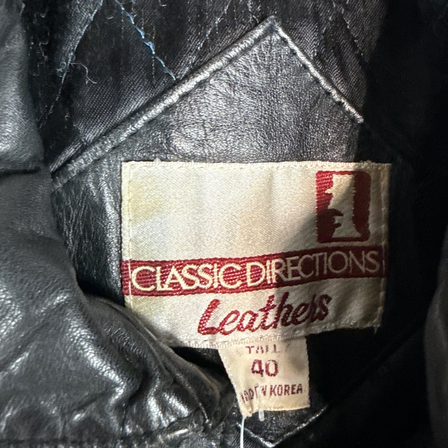 Classic Directions Leathers Jacket - Black (Tall 40)