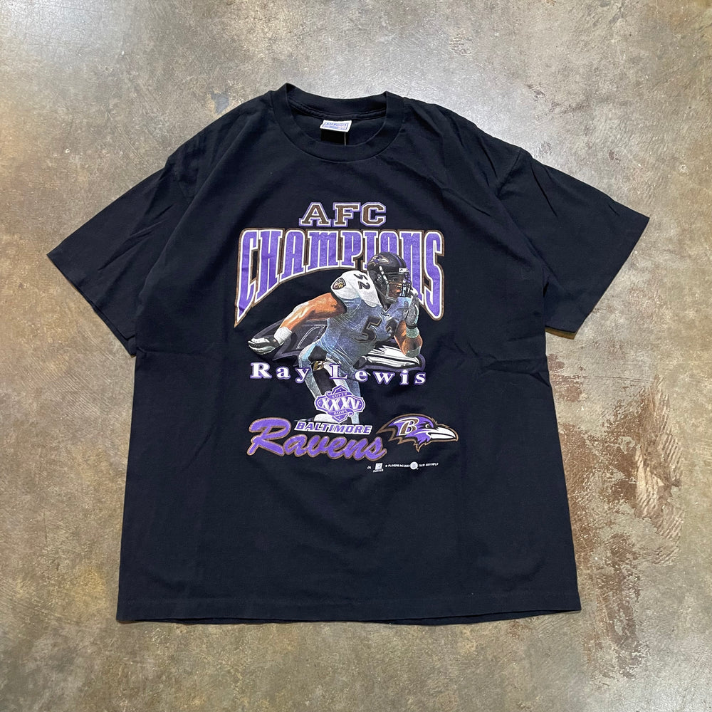 Ray Lewis AFC Champs Raven Black Tee