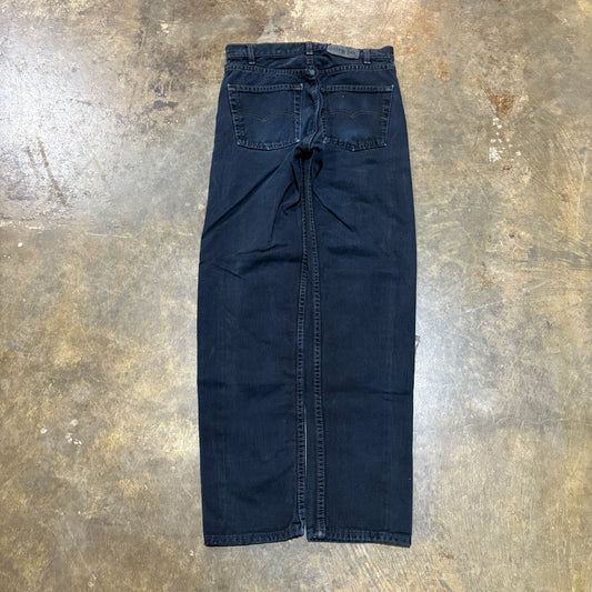 Black Levi's Silver Tab Jeans Straight