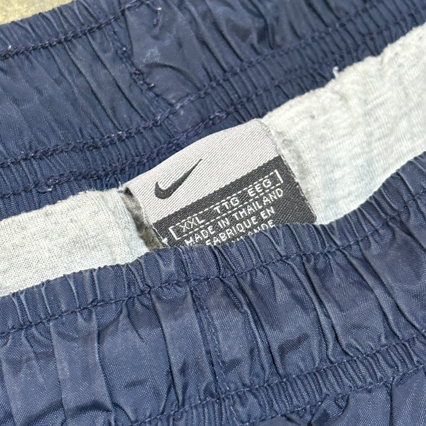 Navy UNC Blue Strip Lined Nike Track Pants