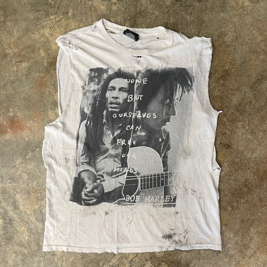 Y2K Zion Marley Thrashed Cut Off Tee