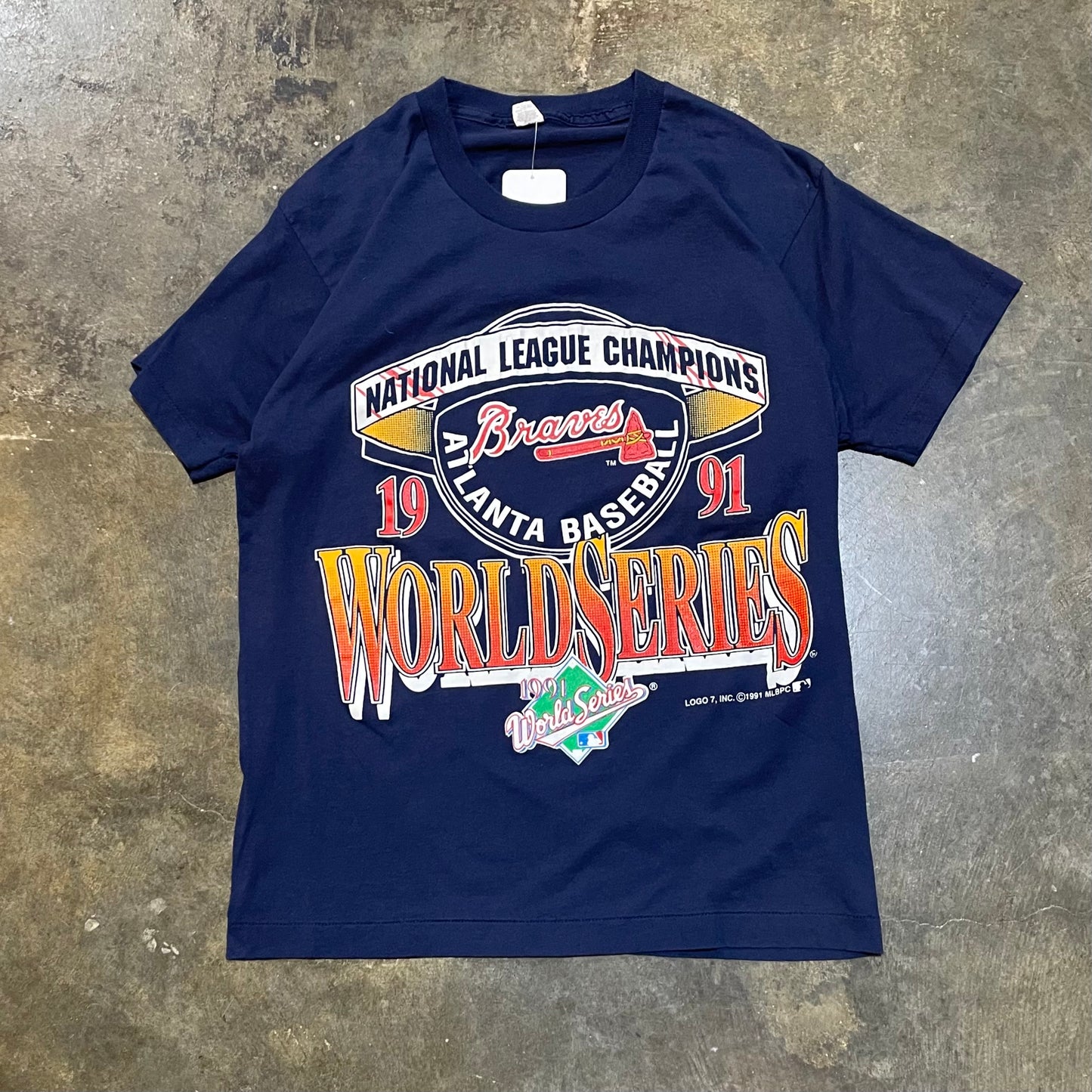 Navy Braves 1991 World Series Tee