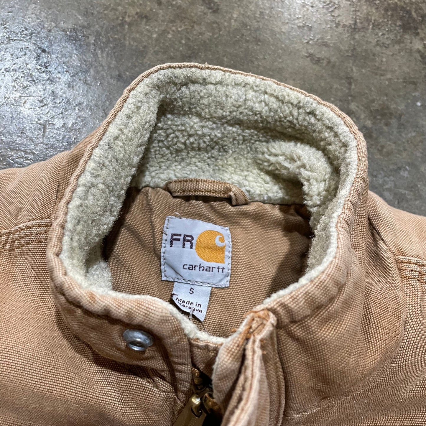 Carhartt Tan Sherpa Lined Vest 12