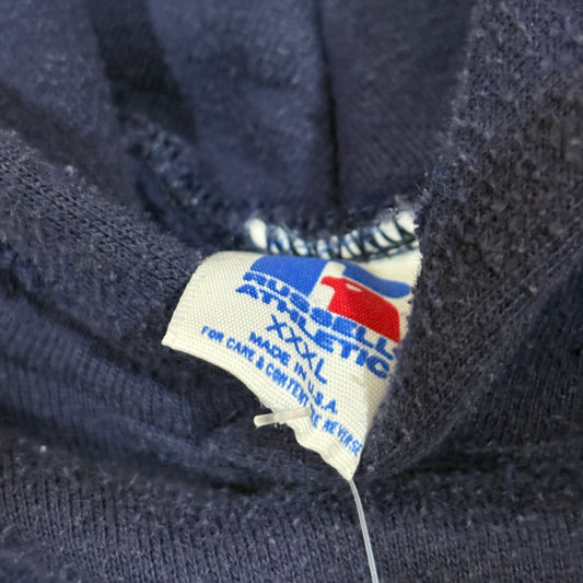 AUburn Classic Spellout Russell Navy Hoodie