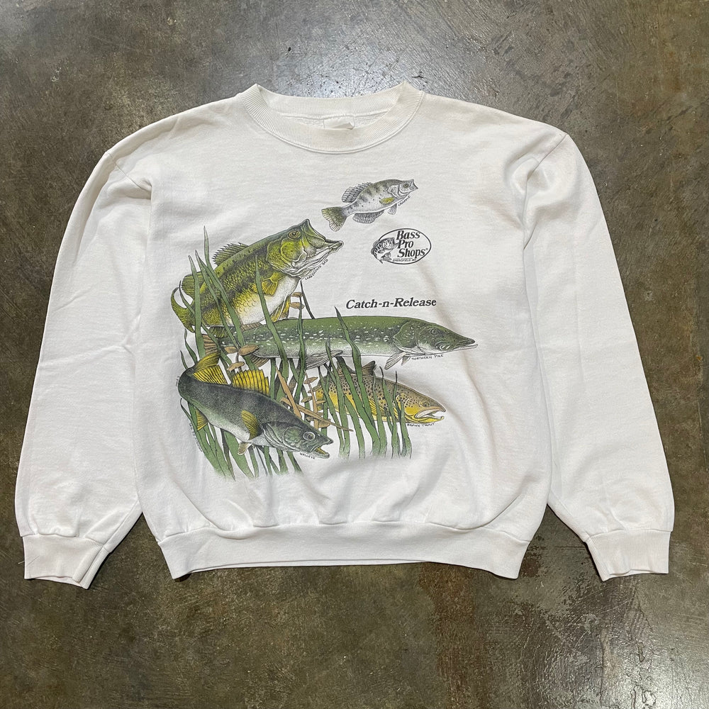 Bass Pro Shops Catch N Release White Crew