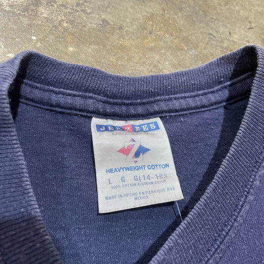 Jerzees Auburn Navy Splash Tee